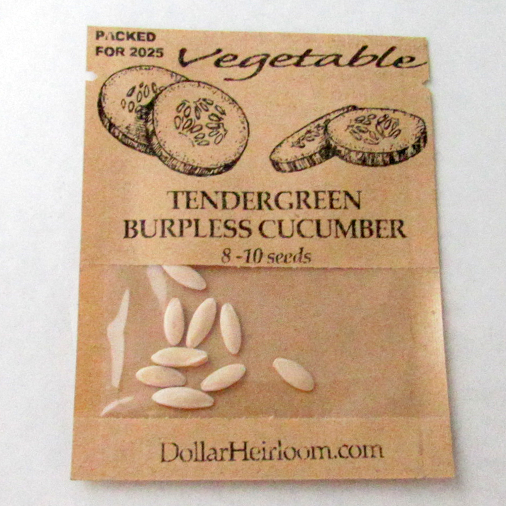 Cucumber – Tendergreen Burpless (8-10 Seeds)