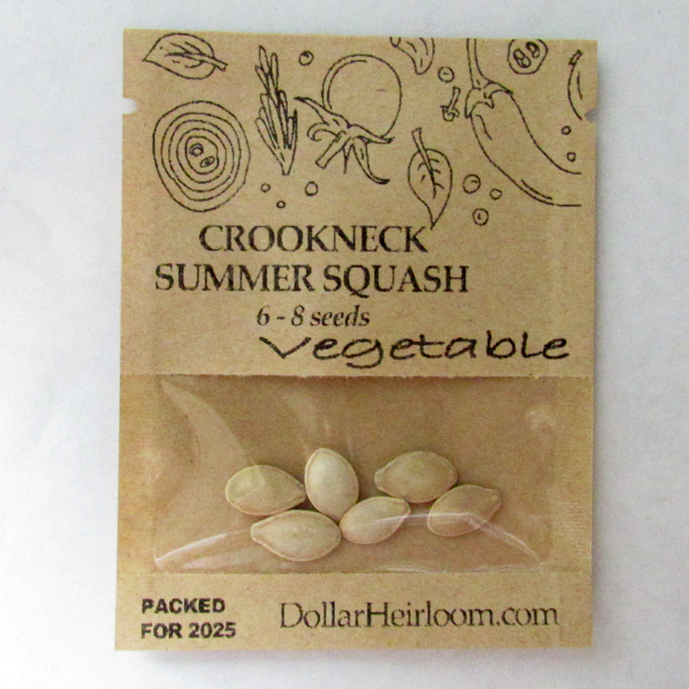 Squash – Summer – Crookneck (6-8 Seeds)