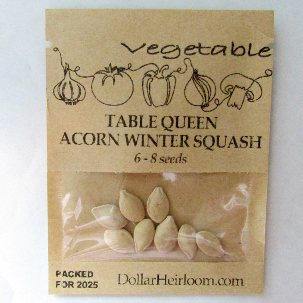Squash – Winter – Table Queen Acorn (6-8 Seeds)