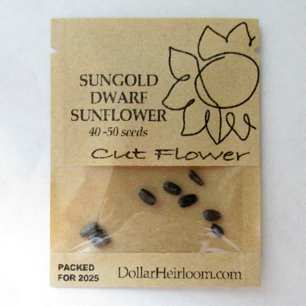 Sunflower – Sungold Dwarf (40-50 Seeds)
