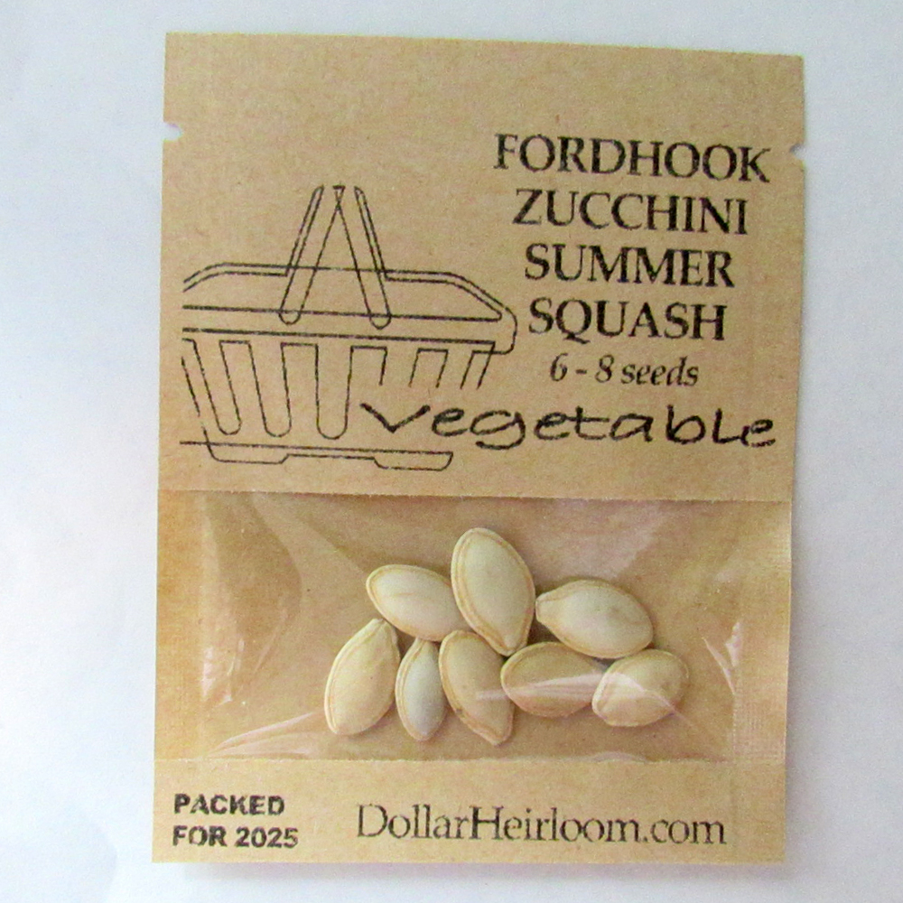 Squash - Fordhook Zucchini Summer (6-8 Seeds)