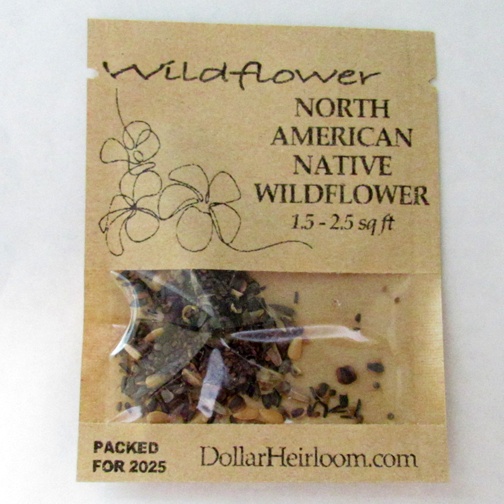 North American Native Wildflower Seed Mix (1.5-2.5 Sq Ft)